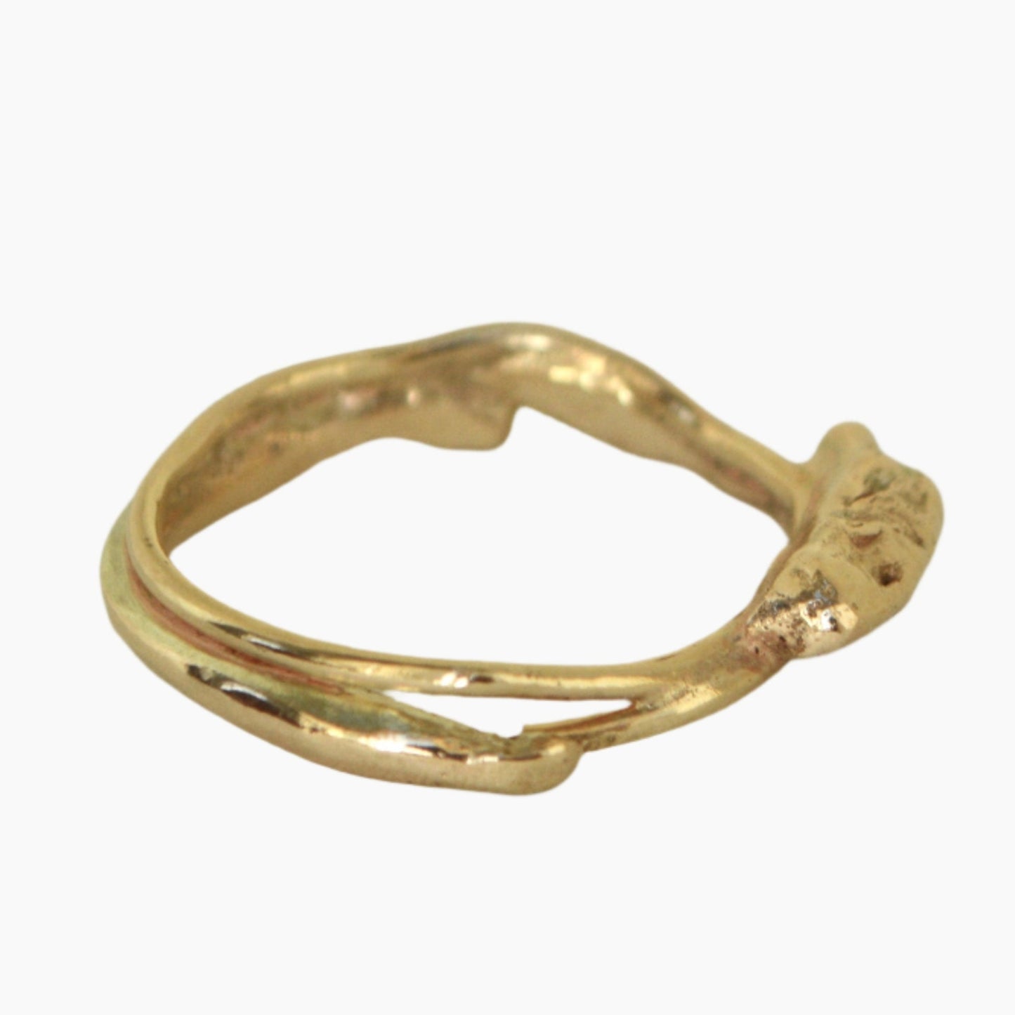 yellow gold branch style ring by Caroline McInally