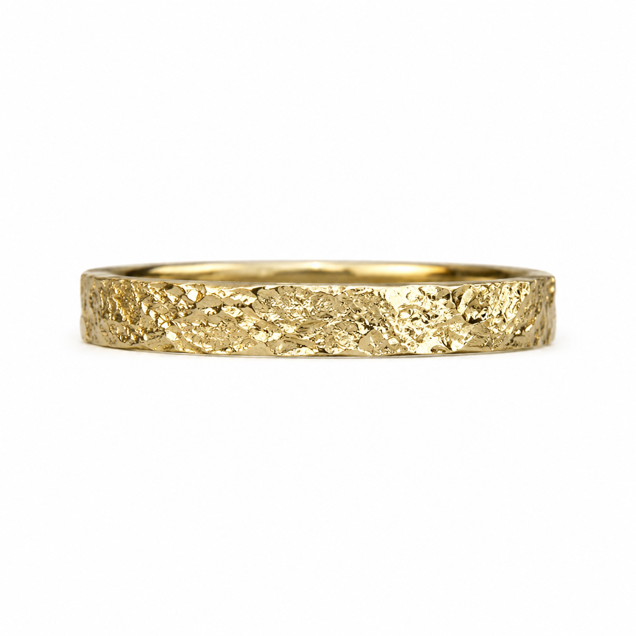 Textured wedding ring