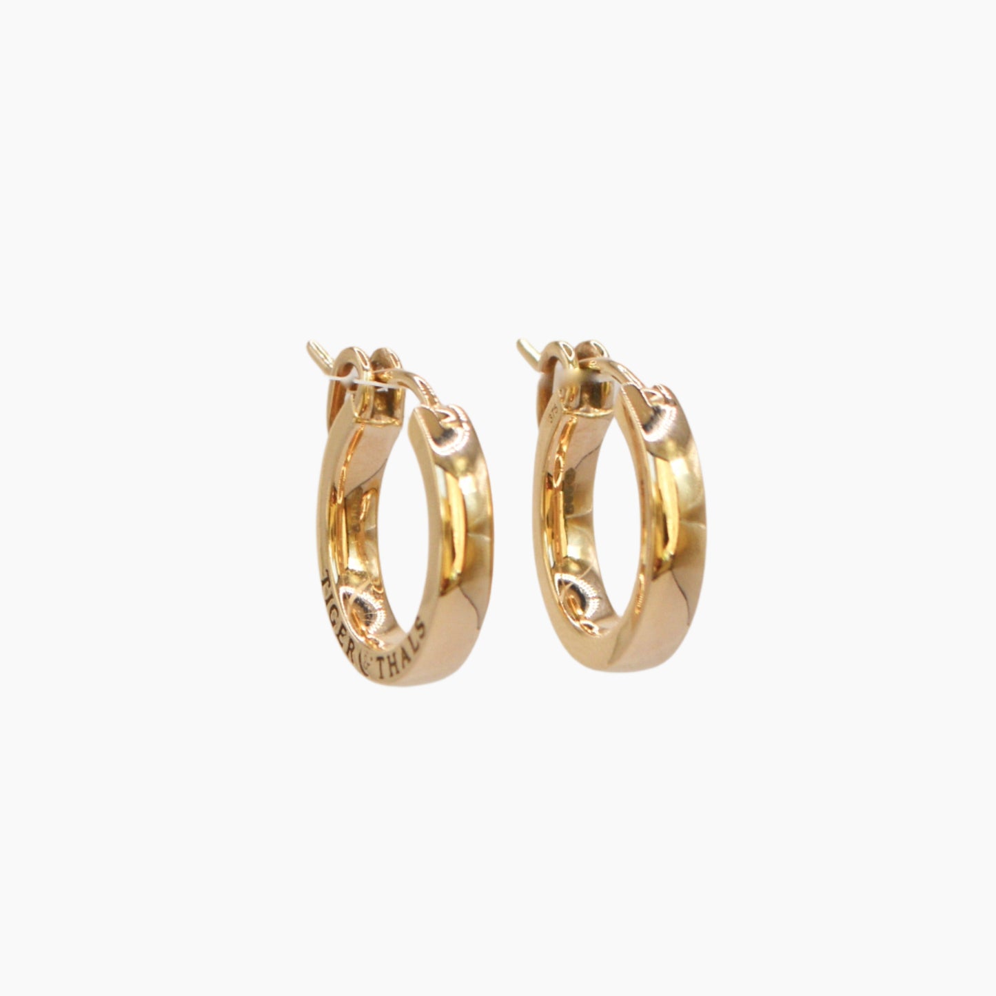 solid gold hoop earrings