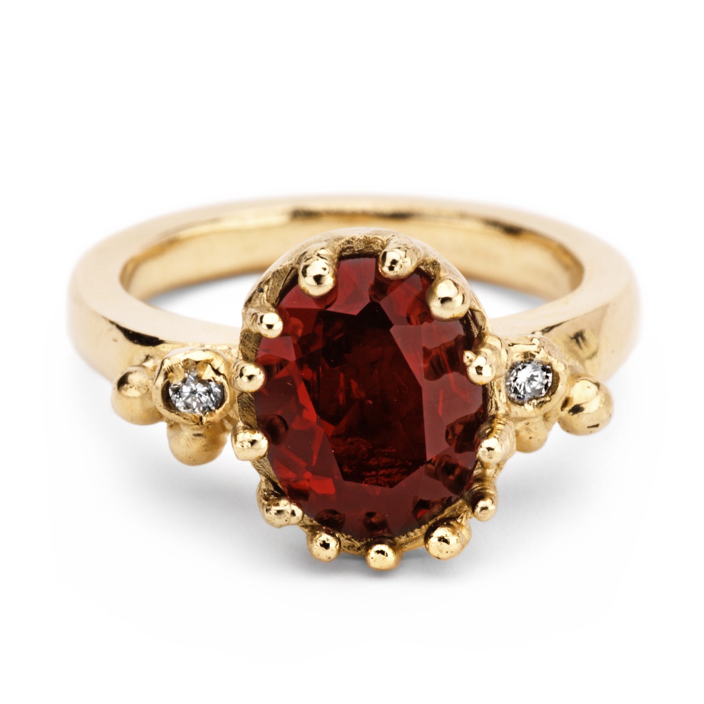Garnet and Diamond Ring