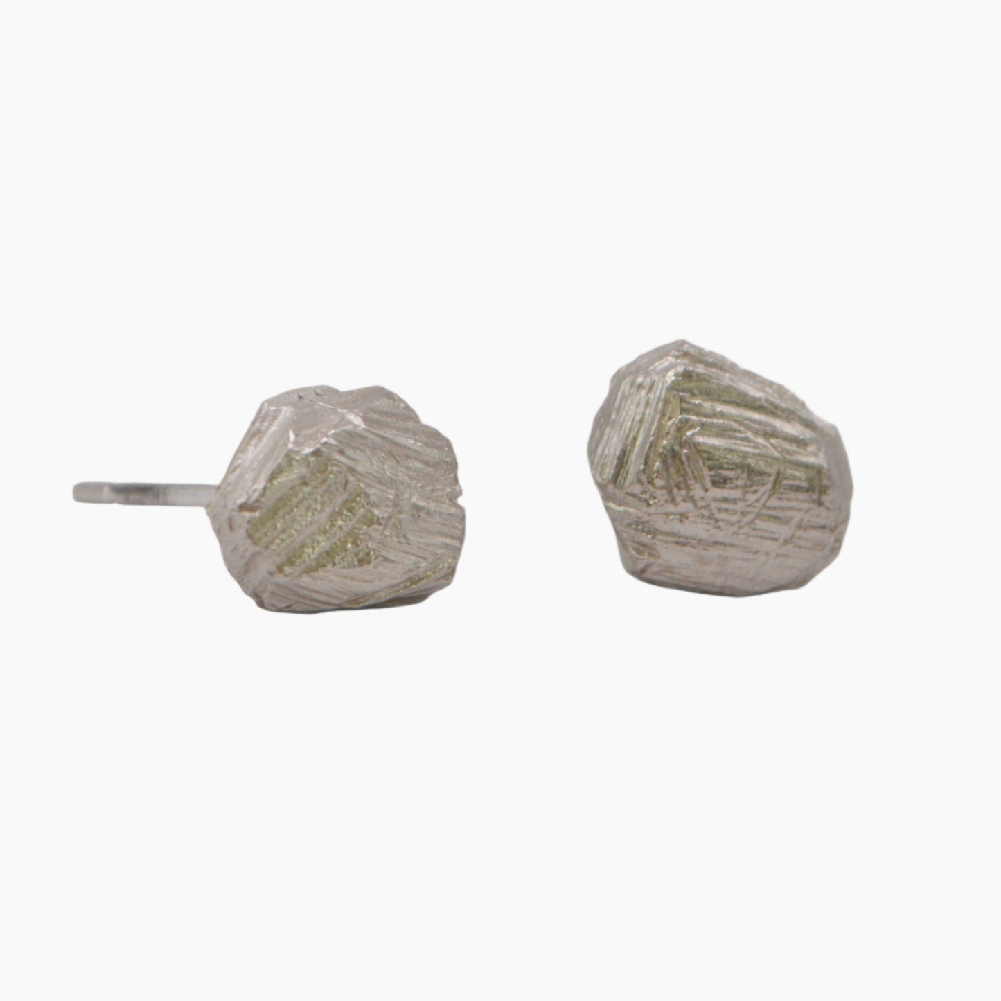 Sterling Silver rock stud earrings