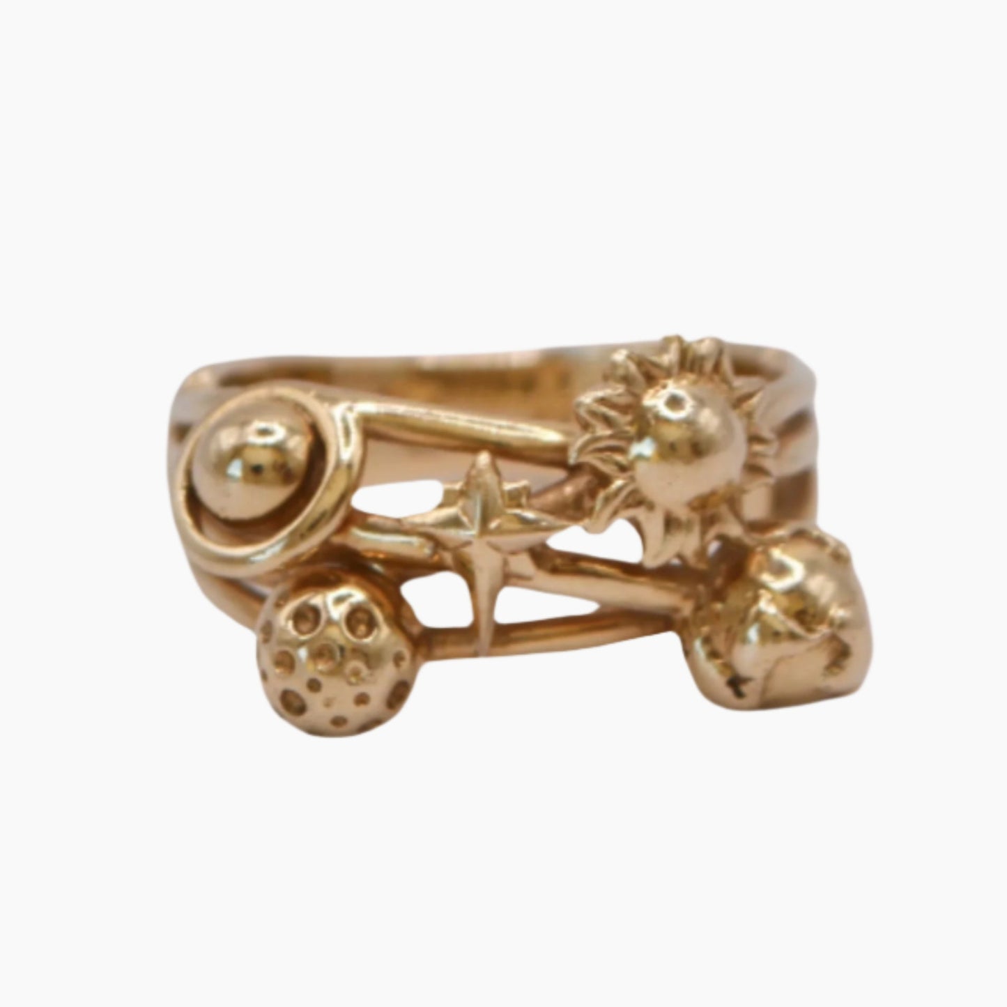9ct yellow gold bespoke ring