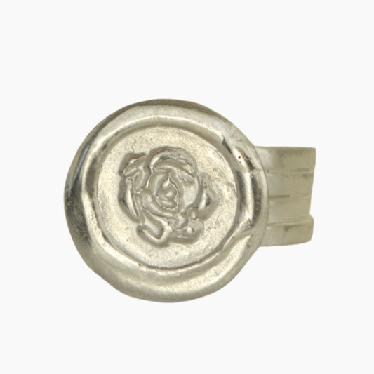 Sterling Silver ring with rose