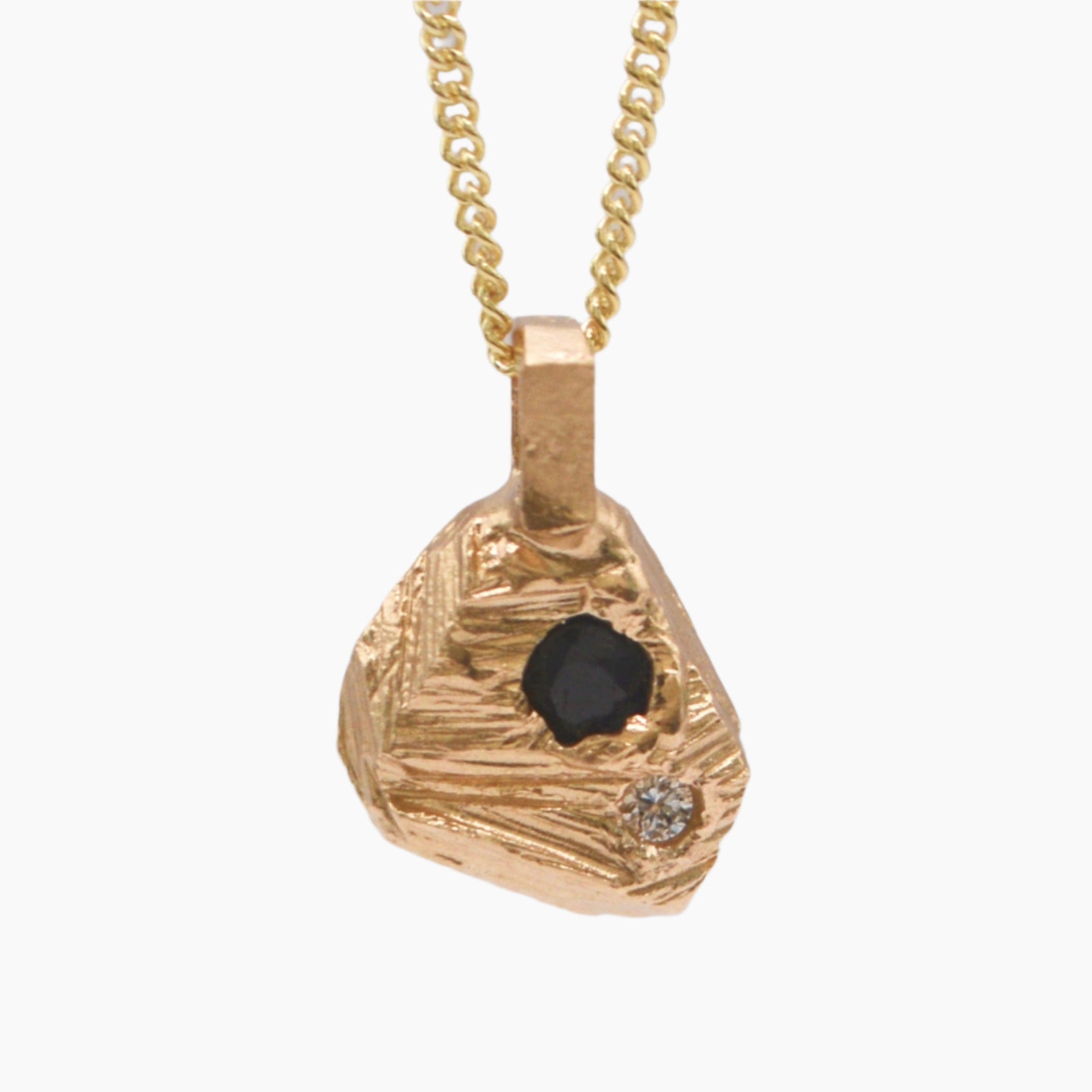 rock textured pendant 