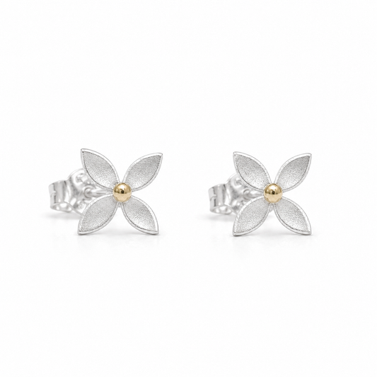 Floral stud earrings