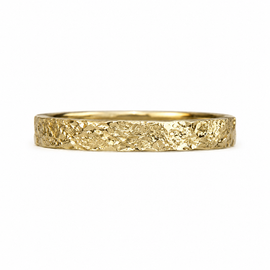 Textured wedding ring