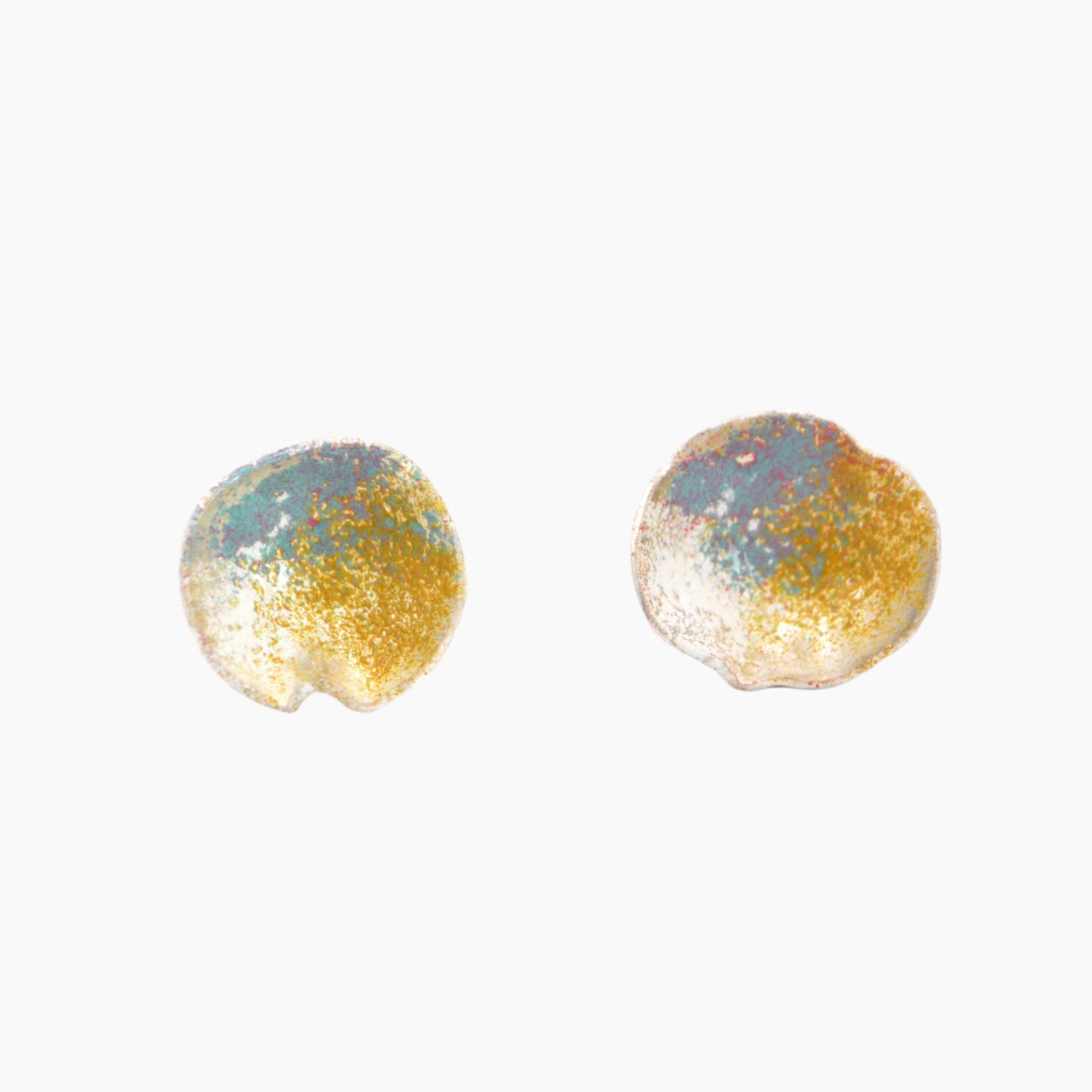 Sterling Silver stud earrings with enamel