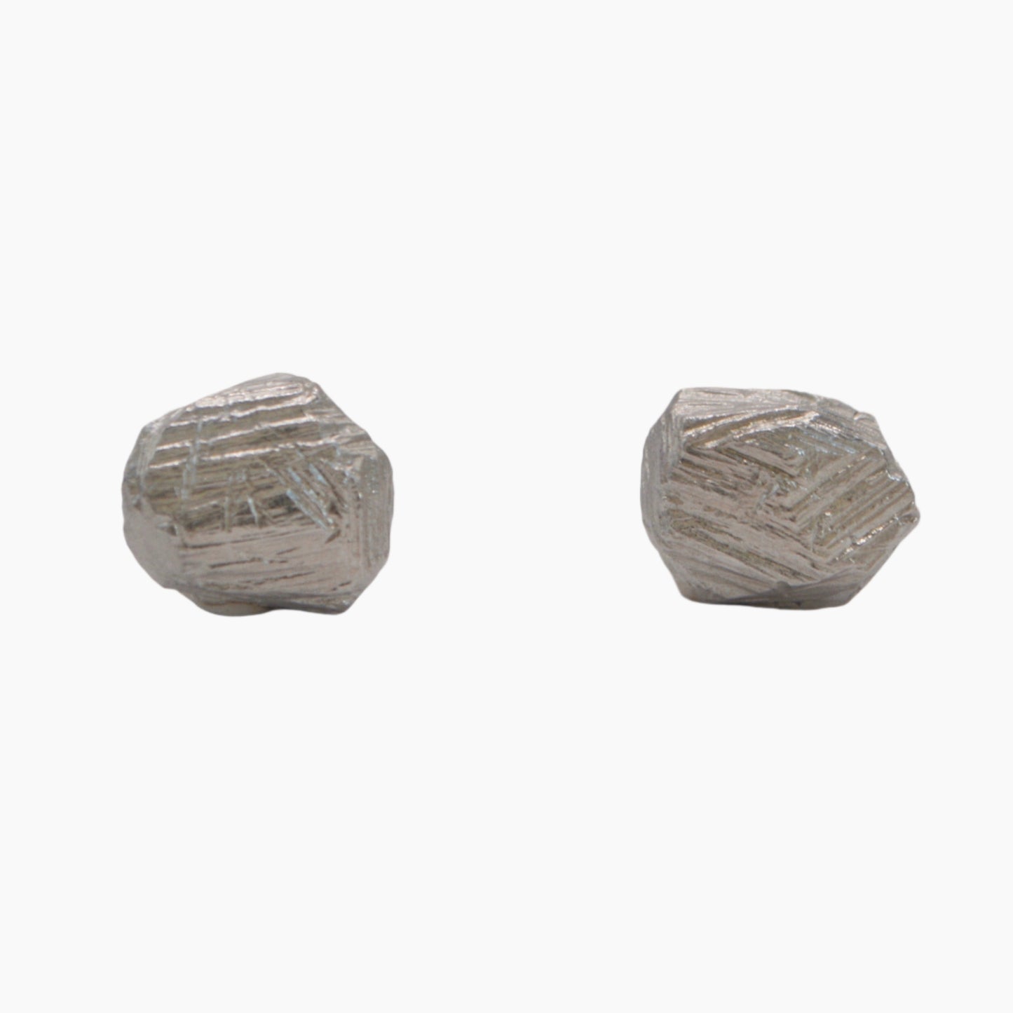 sterling silver rock studs earrings