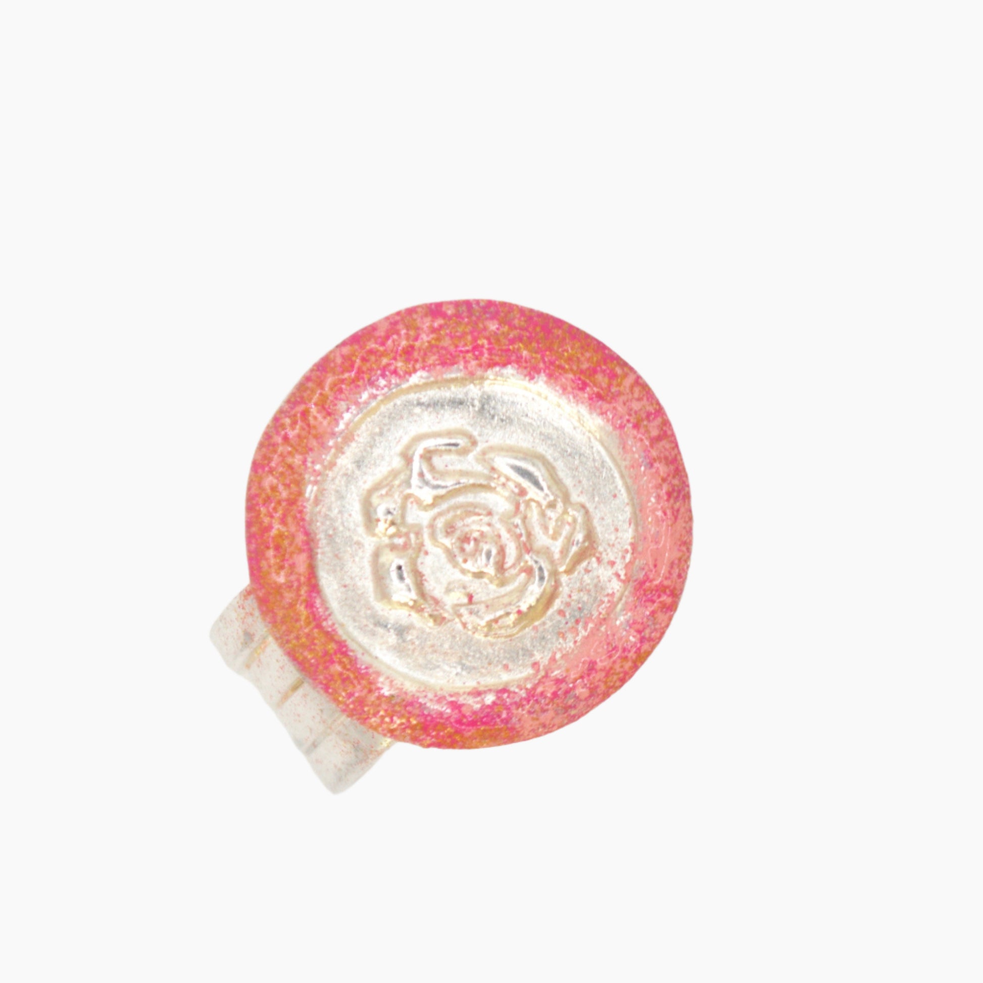 rose ring with enamel