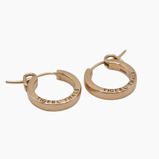 timeless solid gold hoop earrings